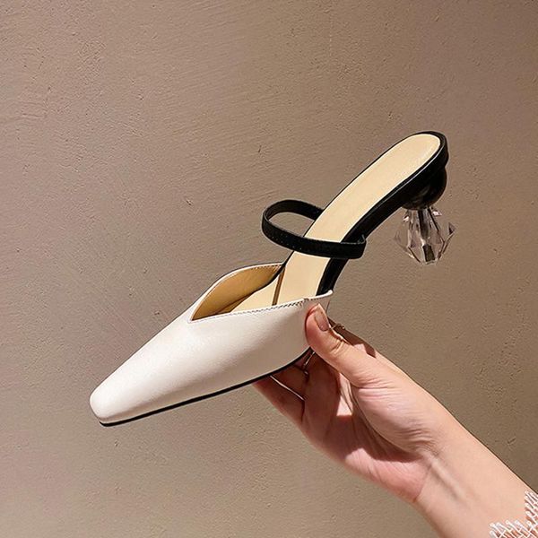 dress shoes 2021 designer women mule vintage square toe prom pumps transparent strange high heels sandalias femmes white, Black
dress shoes 2021 designer women mule vintage square toe prom pumps transparent strange high heels sandalias femmes white, Black