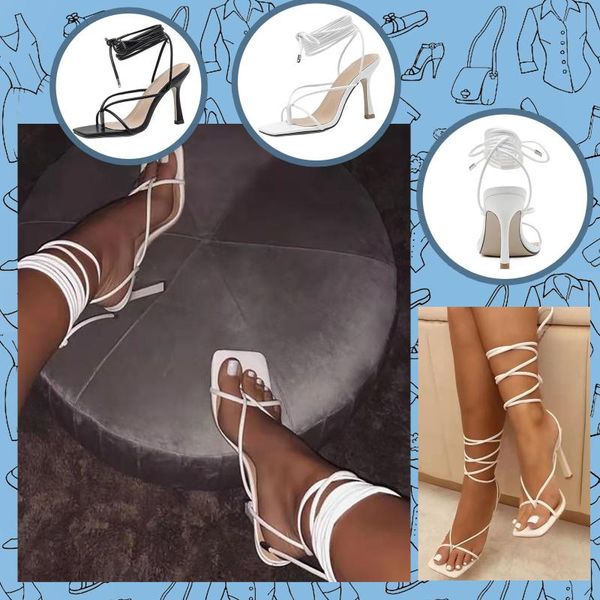 sandals 2021 summer england style fashion simple party women narrow band square toe cross strap high heels v shap shoes, Black
sandals 2021 summer england style fashion simple party women narrow band square toe cross strap high heels v shap shoes, Black