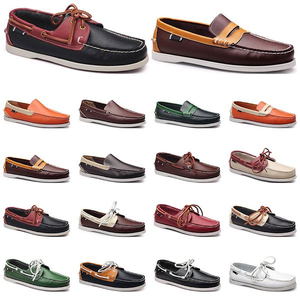 157 womens sneakers sailing shoe mens casual leather shoes black white red green orange brown outdoor trainers size 38-45
157 womens sneakers sailing shoe mens casual leather shoes black white red green orange brown outdoor trainers size 38-45