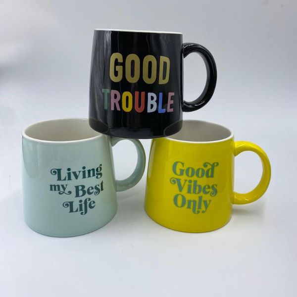 mugs ceramic mug 14oz rainbow good trouble vibes life water tea milk cup unique gift home décor
mugs ceramic mug 14oz rainbow good trouble vibes life water tea milk cup unique gift home décor