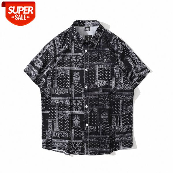 japanese west coast cashew flower full print short sleeve shirt men's loose casual hip hop jacket #kl5p, White;black
japanese west coast cashew flower full print short sleeve shirt men's loose casual hip hop jacket #kl5p, White;black
