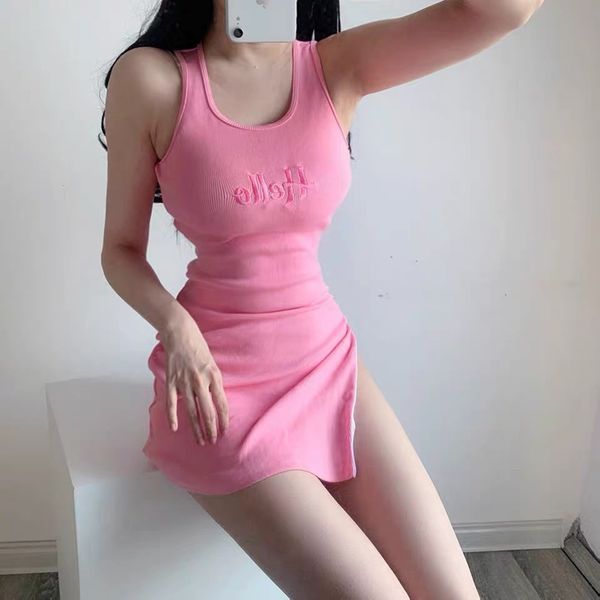 side zip sleeveless dress womens letter embroidery pink slim dress summer sweet mini dressesswimwear bathing suits swimsuit, Black;gray
side zip sleeveless dress womens letter embroidery pink slim dress summer sweet mini dressesswimwear bathing suits swimsuit, Black;gray