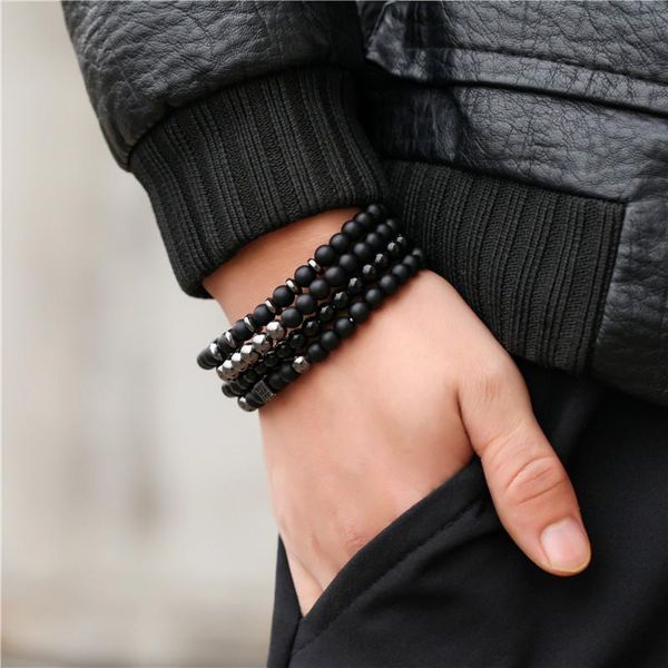 bangle 2021 -selling black frosted copper bead bracelet dice simple white crystal round four-piece setzz34
bangle 2021 -selling black frosted copper bead bracelet dice simple white crystal round four-piece setzz34