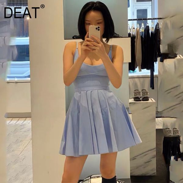 deat new summer fashion women clothing v-neck sleeveless high waist mini length dress female vestido wl636 210428, Black;gray
deat new summer fashion women clothing v-neck sleeveless high waist mini length dress female vestido wl636 210428, Black;gray