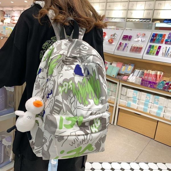 school bags backpack male graffiti printed female summer version of the tide simple casual high college student
school bags backpack male graffiti printed female summer version of the tide simple casual high college student