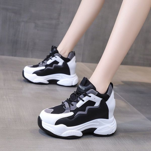 women chunky sneakers fashion platform sneakers ladies brand wedges casual shoes for woman leather sports dad shoe 8cm eu40
women chunky sneakers fashion platform sneakers ladies brand wedges casual shoes for woman leather sports dad shoe 8cm eu40