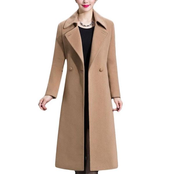 women's wool & blends plus size women woolen coat autumn winter double-breasted female coats korean casual outerwear 5xl f625, Black
women's wool & blends plus size women woolen coat autumn winter double-breasted female coats korean casual outerwear 5xl f625, Black