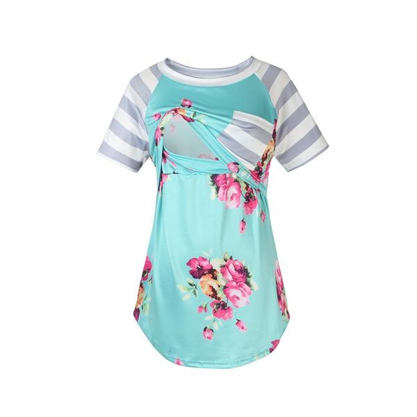 maternity & tees ew printed short sleeve pregnant woman t-shirt stitching breast-feeding shirt crew neck base clothes, White
maternity & tees ew printed short sleeve pregnant woman t-shirt stitching breast-feeding shirt crew neck base clothes, White