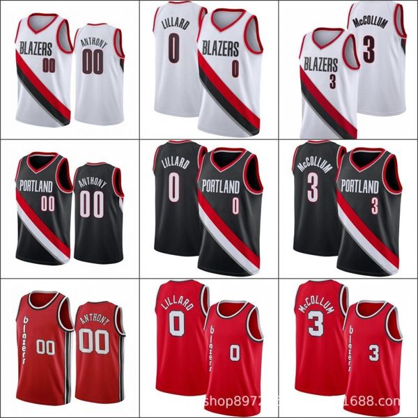 tracksuit jerseys a blazers 0 lillard 3 00 anthony embroidered basketball jersey, Gray
tracksuit jerseys a blazers 0 lillard 3 00 anthony embroidered basketball jersey, Gray