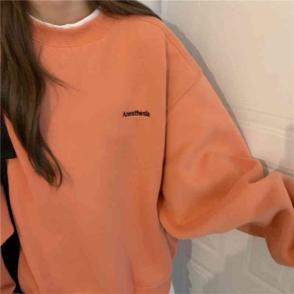 women's hoodies & sweatshirts fan sweet orange gray sweatshirt women fake two piece oversize hoodie female loose korean fleece str, Black
women's hoodies & sweatshirts fan sweet orange gray sweatshirt women fake two piece oversize hoodie female loose korean fleece str, Black
