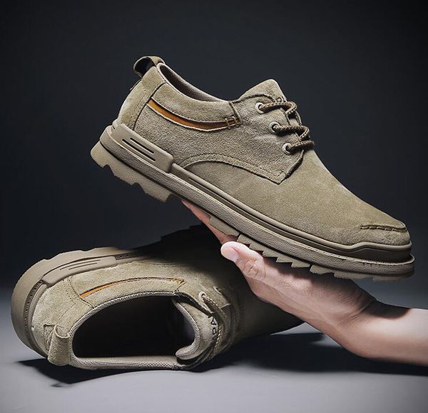 Brand new men genuine leather casual shoes man fashion trend sneakers street cool low tops Martin boots, Beige
Brand new men genuine leather casual shoes man fashion trend sneakers street cool low tops Martin boots, Beige