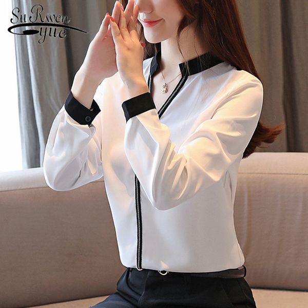 fashion womens and blouses ladies chiffon solid v-neck stitching clothes black white shirt 6277 50 210521
fashion womens and blouses ladies chiffon solid v-neck stitching clothes black white shirt 6277 50 210521
