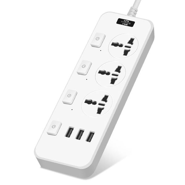 smart power plugs 110v~250v strip with usb ports surge protector universal socket board for home office travel use independent switch
smart power plugs 110v~250v strip with usb ports surge protector universal socket board for home office travel use independent switch