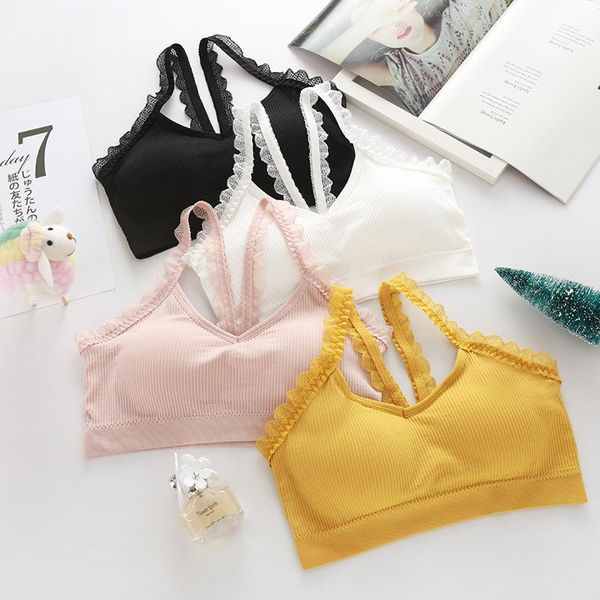 bustiers & corsets floral lace bra for women push up female lingerie breathable bralette removable pad thin fashion wireless bras, Black;white
bustiers & corsets floral lace bra for women push up female lingerie breathable bralette removable pad thin fashion wireless bras, Black;white
