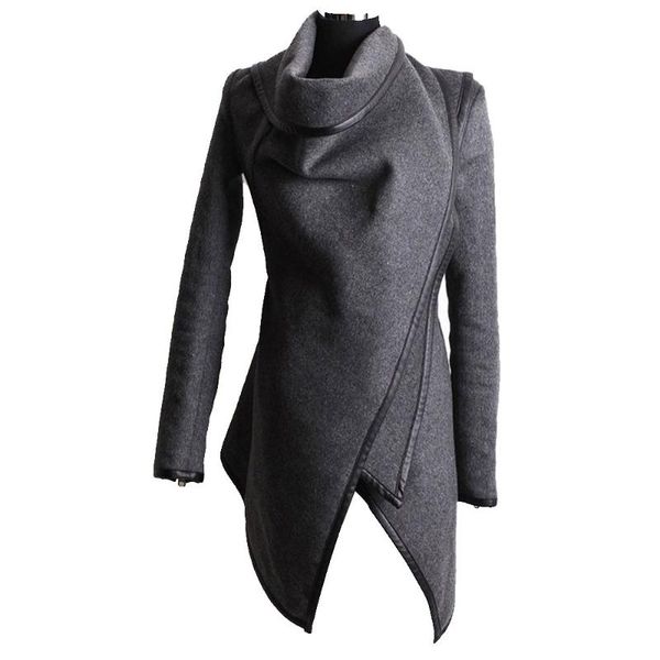 women's jackets 2021 winter gothic coat casual office lady women overcoats slim high street female fashion gray plain elegant warm fall, Black;brown
women's jackets 2021 winter gothic coat casual office lady women overcoats slim high street female fashion gray plain elegant warm fall, Black;brown