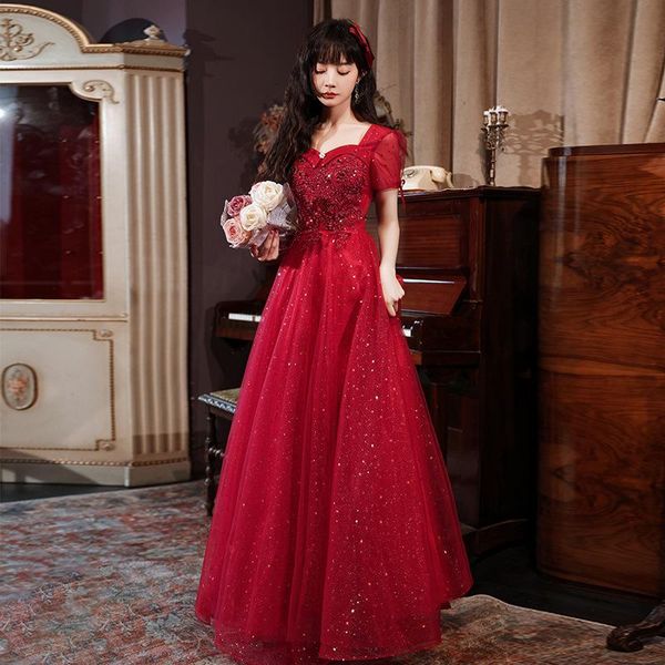 ethnic clothing wine red luxury appliques beading evening dresses 2021 women fashion bride toasting gowns
ethnic clothing wine red luxury appliques beading evening dresses 2021 women fashion bride toasting gowns
