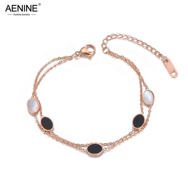 charm bracelets aenine double layers white/black oval shell bracelet bangle stainless steel bohemia chain & link jewelry ab19073, Golden;silver
charm bracelets aenine double layers white/black oval shell bracelet bangle stainless steel bohemia chain & link jewelry ab19073, Golden;silver