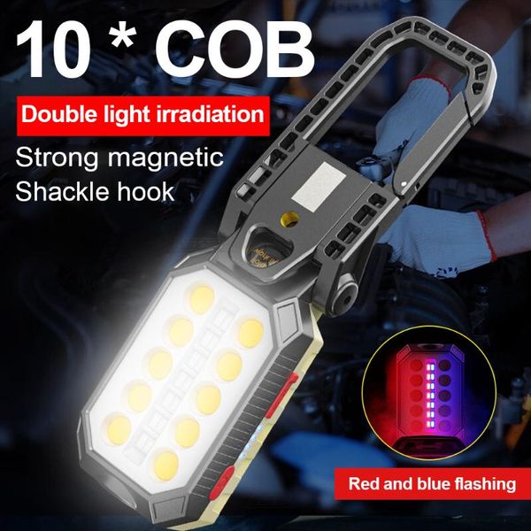 powerful cob led rechargeable torch light high power flashlights waterproof camping lantern with magnet lamp torches
powerful cob led rechargeable torch light high power flashlights waterproof camping lantern with magnet lamp torches