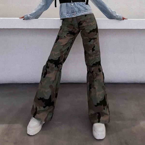 capris print camouflage wide leg pants for women high waist hit color casual straight cargo pant female fashion tide, Black;white
capris print camouflage wide leg pants for women high waist hit color casual straight cargo pant female fashion tide, Black;white