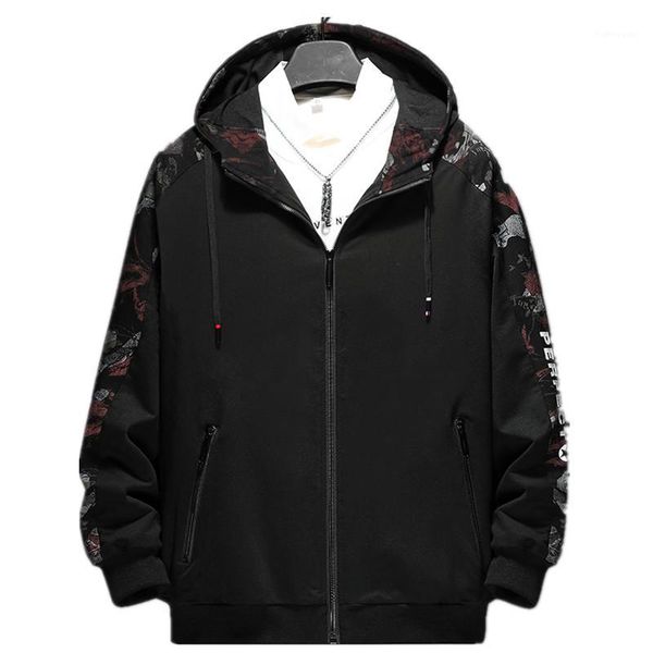 men's jackets fat jacket hooded casual spring autumn large size male coat plus men outwear windbreaker printed, Black;brown
men's jackets fat jacket hooded casual spring autumn large size male coat plus men outwear windbreaker printed, Black;brown