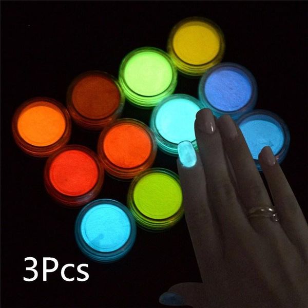 3pcs/set luminous nail powder gel polish glow in the dark glitter fluorescent tip decoration salon manicure tools, Silver;gold
3pcs/set luminous nail powder gel polish glow in the dark glitter fluorescent tip decoration salon manicure tools, Silver;gold