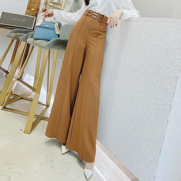 women autumn winter pleat wide leg pant lady high waist flare trouserfemale casual loose plus size straight pants h25 women's & capris, Black;white
women autumn winter pleat wide leg pant lady high waist flare trouserfemale casual loose plus size straight pants h25 women's & capris, Black;white