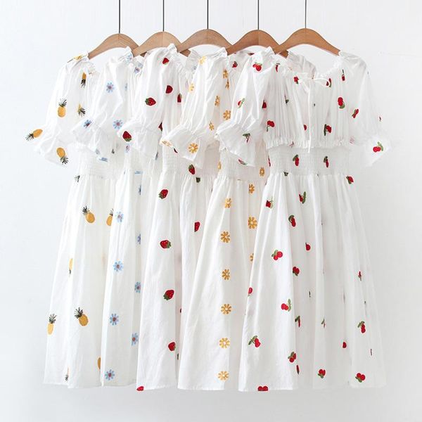 casual dresses 2021 summer bow lace up fruit embroidery women dress elastic waist flare sleeve a line long sweet girls ruffles midi, Black;gray
casual dresses 2021 summer bow lace up fruit embroidery women dress elastic waist flare sleeve a line long sweet girls ruffles midi, Black;gray