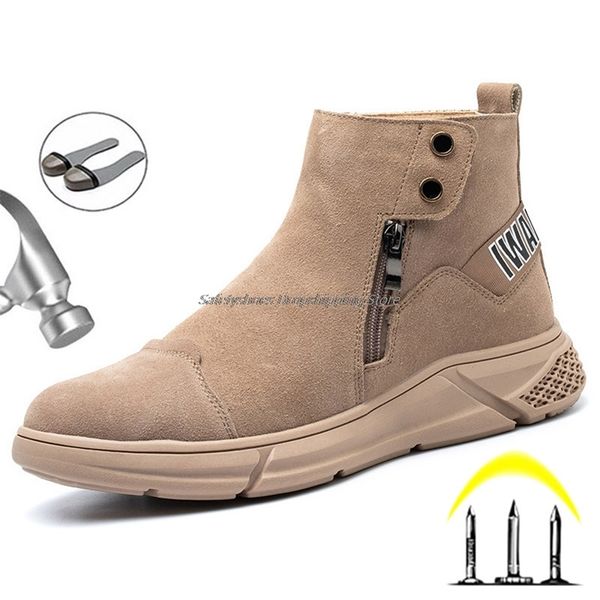 safety shoes men's working boots steel toe shoes for men anti-puncture boots indestructible work sneaker male work shoes outdoor 211007, Black;brown
safety shoes men's working boots steel toe shoes for men anti-puncture boots indestructible work sneaker male work shoes outdoor 211007, Black;brown