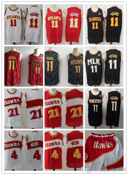 2021 mens throwback jersey spud 4 webb 21 trae 11 young de'andre 12 hunter basketball shorts jerseys black red
2021 mens throwback jersey spud 4 webb 21 trae 11 young de'andre 12 hunter basketball shorts jerseys black red