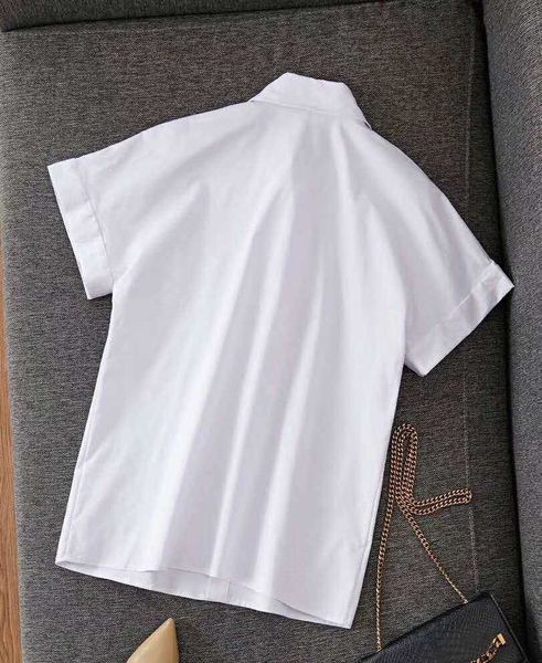 women's knits & tees summer fashion girls white shirts turn-down collar short sleeve button down casual cotton ladies work blouse rojx
women's knits & tees summer fashion girls white shirts turn-down collar short sleeve button down casual cotton ladies work blouse rojx