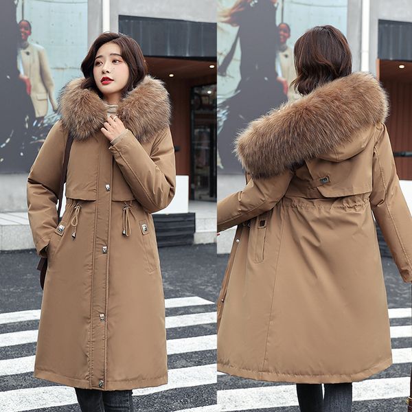 winter thick long parkas snow jacket women fur collar with hooded clothing female thick winter coat outerwear hight quality, Black
winter thick long parkas snow jacket women fur collar with hooded clothing female thick winter coat outerwear hight quality, Black