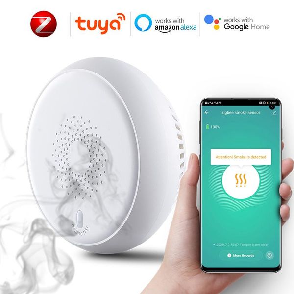 smart home control tuya zigbee smoke detector sensor security fire alarm system wireless life app alexa google
smart home control tuya zigbee smoke detector sensor security fire alarm system wireless life app alexa google