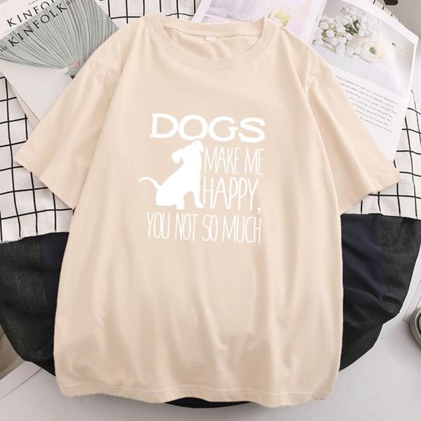women's t-shirt dogs make me happy you not so much print woman tshirt 2021 fashion clothes short sleeve t shirt o neck oversize t-shirt, White
women's t-shirt dogs make me happy you not so much print woman tshirt 2021 fashion clothes short sleeve t shirt o neck oversize t-shirt, White