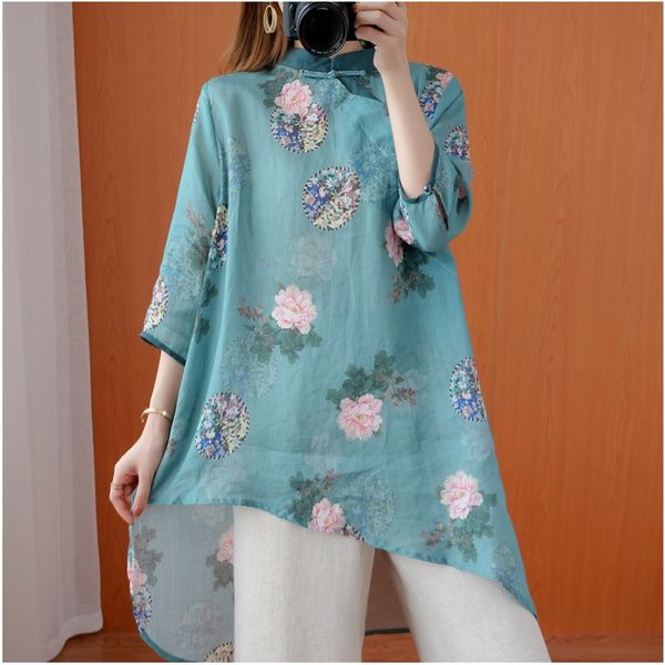 blouses 2021 women hanfu irregular chinese shirt cheongsam v neck loose traditional chinese style clothing women 11995, Red
blouses 2021 women hanfu irregular chinese shirt cheongsam v neck loose traditional chinese style clothing women 11995, Red