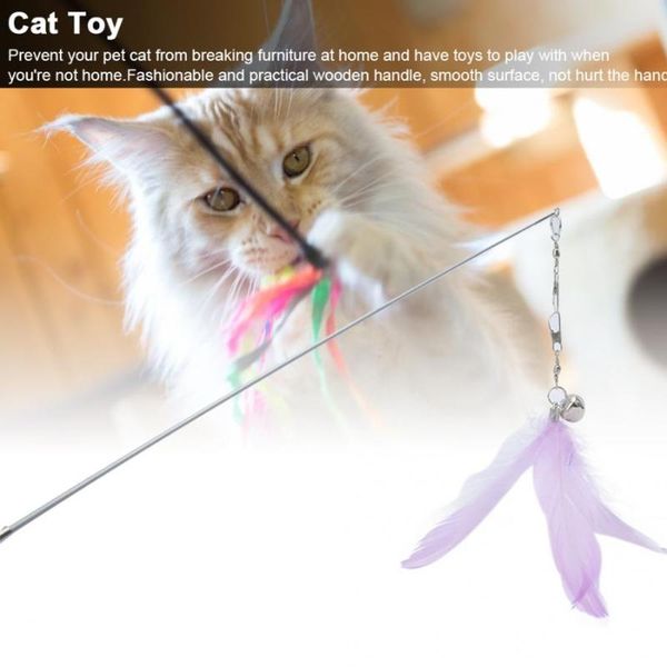 cat toys wooden handle pet funny teaser dangler rod stick with 4pcs feather replacement interactive training toy
cat toys wooden handle pet funny teaser dangler rod stick with 4pcs feather replacement interactive training toy