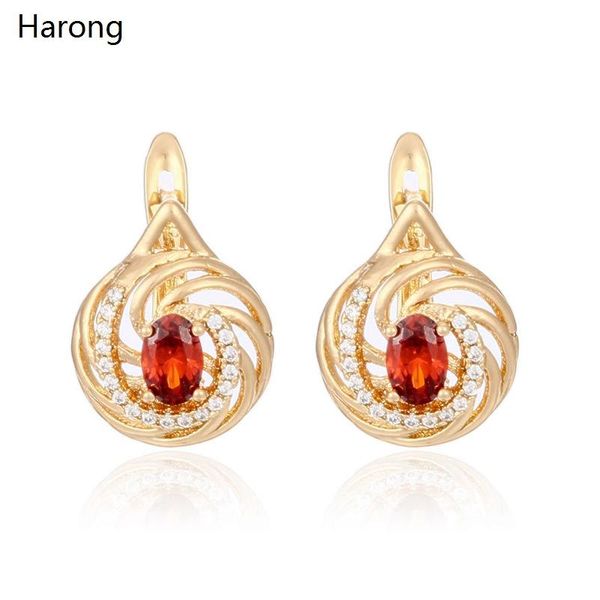 luxury noble red natural crystal big zircon stud earrings gold round glitter for woman birthday gift accessories, Golden;silver
luxury noble red natural crystal big zircon stud earrings gold round glitter for woman birthday gift accessories, Golden;silver