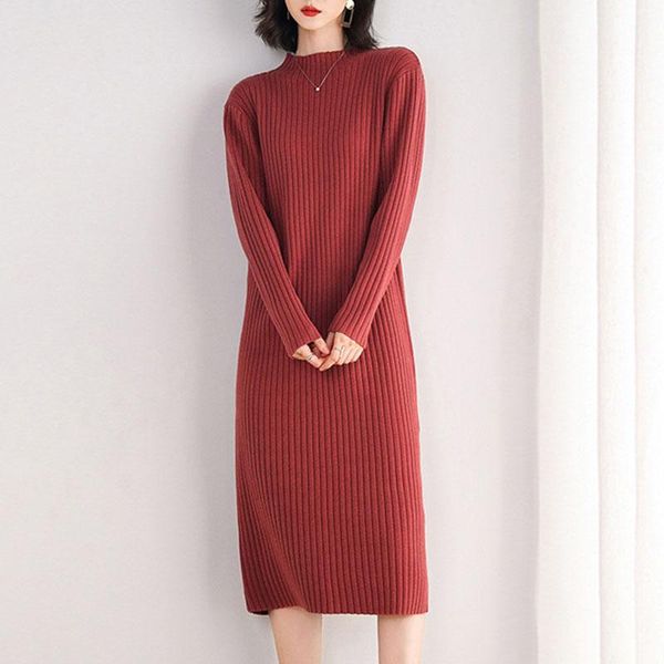 casual dresses sweater dress for women knee-length solid color o-neck pullover thick autumn and winter red pink black, Black;gray
casual dresses sweater dress for women knee-length solid color o-neck pullover thick autumn and winter red pink black, Black;gray