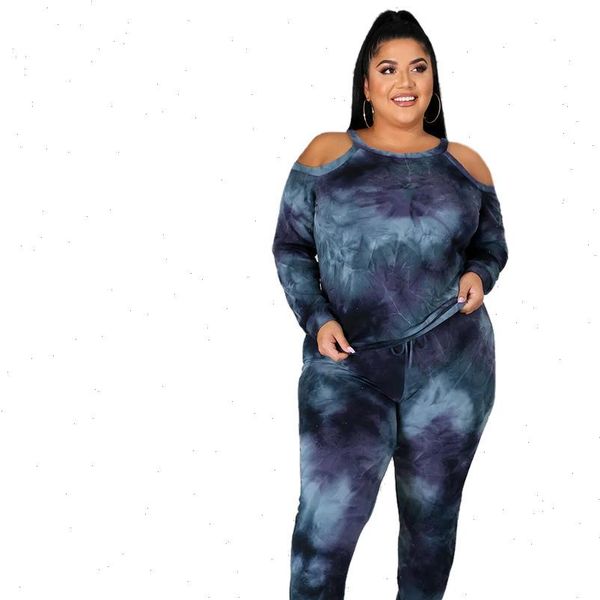 casual plus size tie women tracksuits dye printing autumn hollow out tees skinny sport pants two piece sets, Gray
casual plus size tie women tracksuits dye printing autumn hollow out tees skinny sport pants two piece sets, Gray