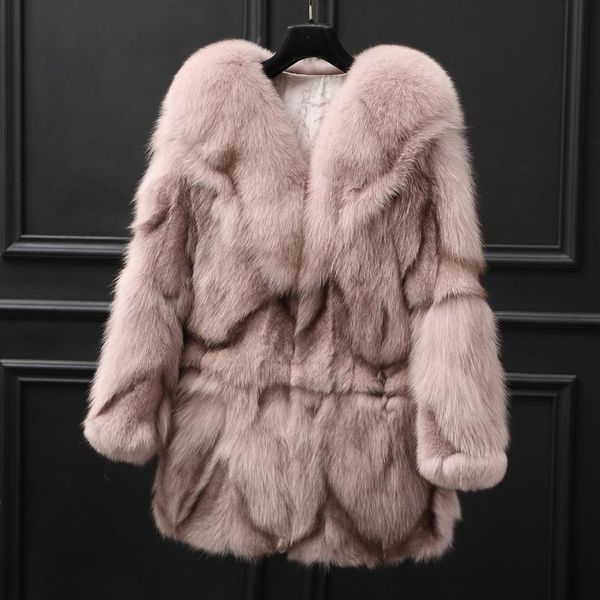 women's fur & faux real clothes autumn winter jacket women double-faced korean long coat manteau femme hiver my976, Black
women's fur & faux real clothes autumn winter jacket women double-faced korean long coat manteau femme hiver my976, Black