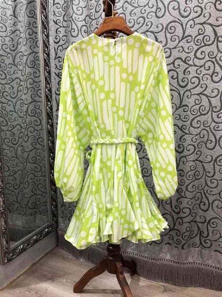 dresses designer autumn ladies batwing sleeve exquisite prints string belt deco casual party loose, Black;gray
dresses designer autumn ladies batwing sleeve exquisite prints string belt deco casual party loose, Black;gray