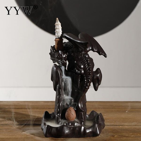 fragrance lamps vintage dragon incense burners backflow cones holder incienso home decor black aroma censer
fragrance lamps vintage dragon incense burners backflow cones holder incienso home decor black aroma censer