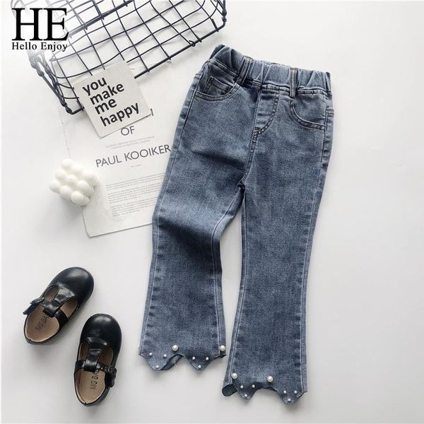 hello enjoy 2021 autumn arrival girls fashion denim jeans kids korean design flared trousers with pearl, Blue
hello enjoy 2021 autumn arrival girls fashion denim jeans kids korean design flared trousers with pearl, Blue