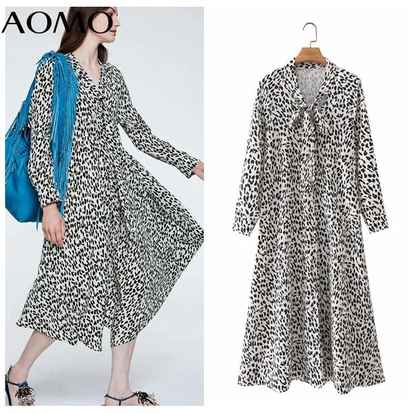 casual dresses aomo 2021 fashion women leopard print midi dress bow neck long sleeve office ladies vintage 5x31a, Black;gray
casual dresses aomo 2021 fashion women leopard print midi dress bow neck long sleeve office ladies vintage 5x31a, Black;gray