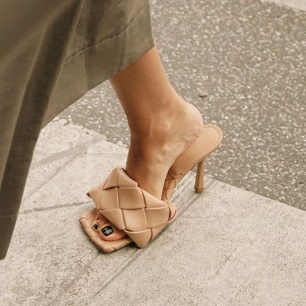 sandals leather braided heel luxury designer runway party open toe beach slippers chic summer women shoes, Black
sandals leather braided heel luxury designer runway party open toe beach slippers chic summer women shoes, Black