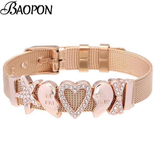 keeper charm mesh bracelet with friend slide stainless steel fine wrap bracelets bangles for women jewelry, Golden;silver
keeper charm mesh bracelet with friend slide stainless steel fine wrap bracelets bangles for women jewelry, Golden;silver