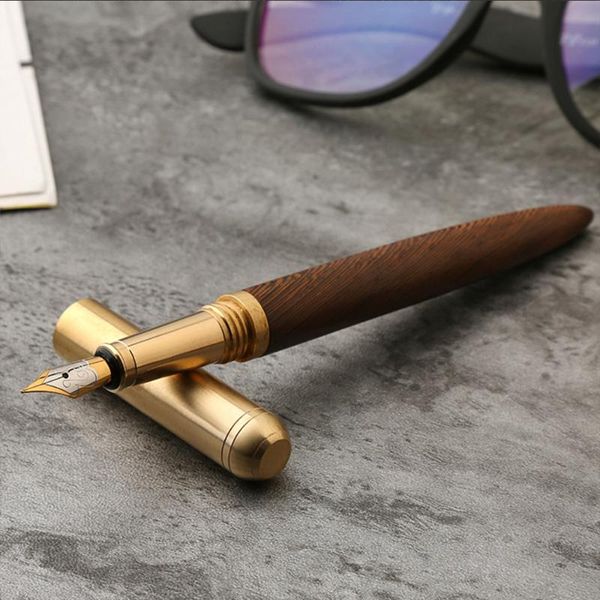 fountain pens vintage pen rosewood and brass gift sign pure copper for travel, office, business
fountain pens vintage pen rosewood and brass gift sign pure copper for travel, office, business
