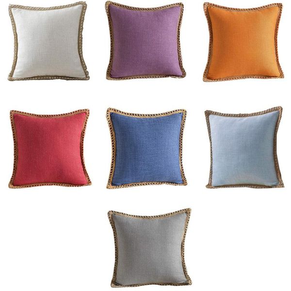 cushion/decorative pillow h051 farmhouse throw case burlap linen trimmed tailored edge cushion cover
cushion/decorative pillow h051 farmhouse throw case burlap linen trimmed tailored edge cushion cover