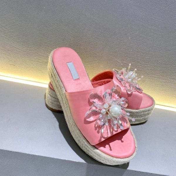 slippers shoes women platform open toe silk outside sweet summer zapatos de mujer designer, Black
slippers shoes women platform open toe silk outside sweet summer zapatos de mujer designer, Black