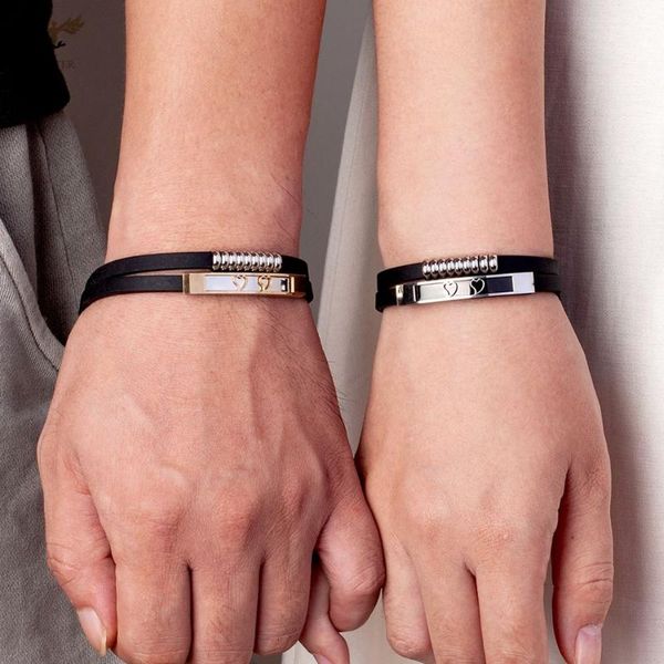 bangle couple bracelet two love heart double silicone bangles romantic lovers commitment fashion jewelry gift, Black
bangle couple bracelet two love heart double silicone bangles romantic lovers commitment fashion jewelry gift, Black