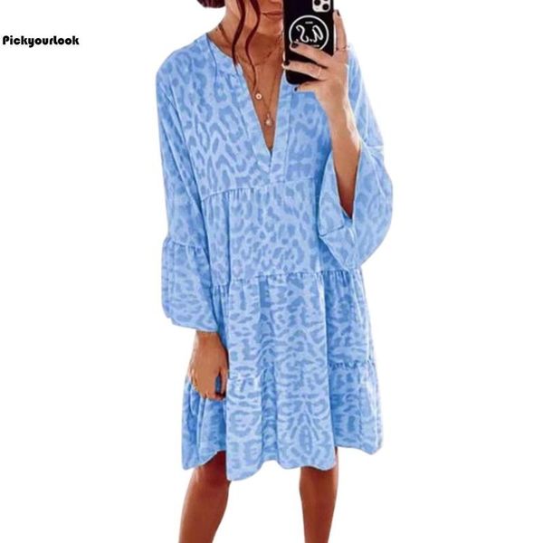 casual dresses woman 2021 leopard print long sleeve dress lantern loose ladies female patchwork pleasted v neck vestidos d30, Black;gray
casual dresses woman 2021 leopard print long sleeve dress lantern loose ladies female patchwork pleasted v neck vestidos d30, Black;gray